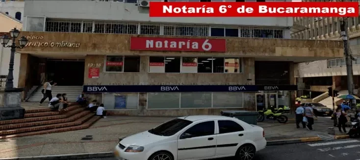 notaria sexta de Bucaramanga